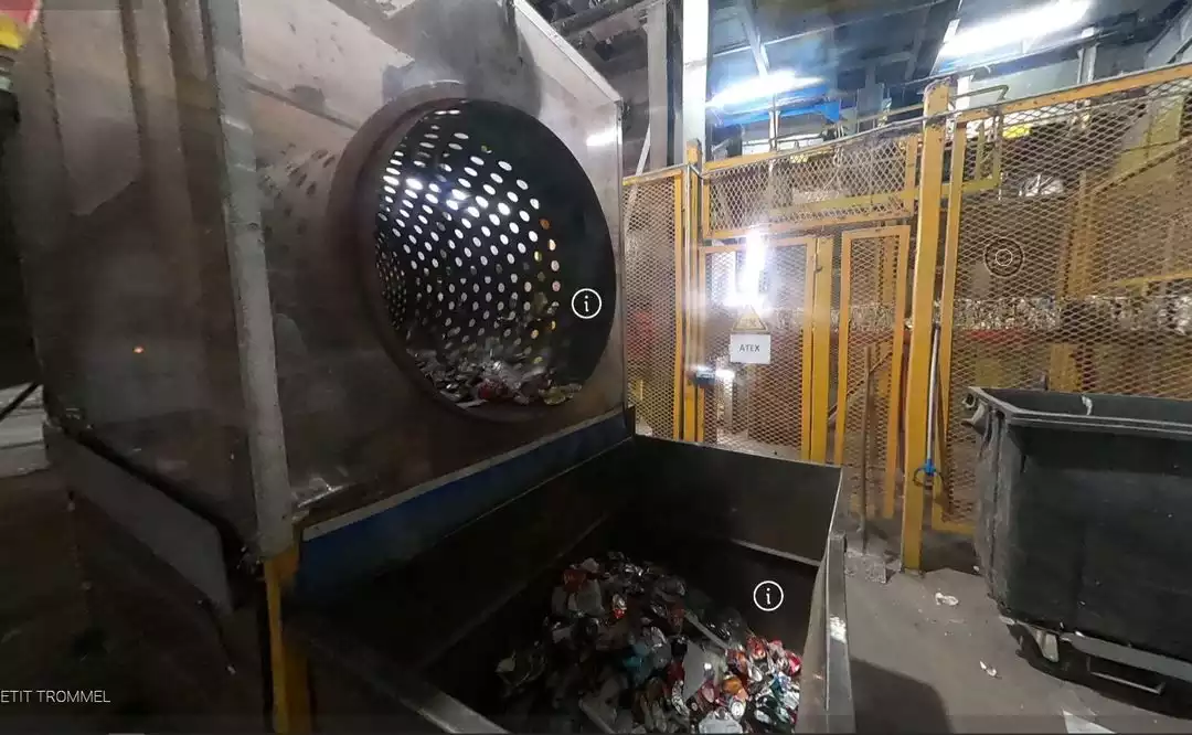 Tri des emballages en aluminium 
