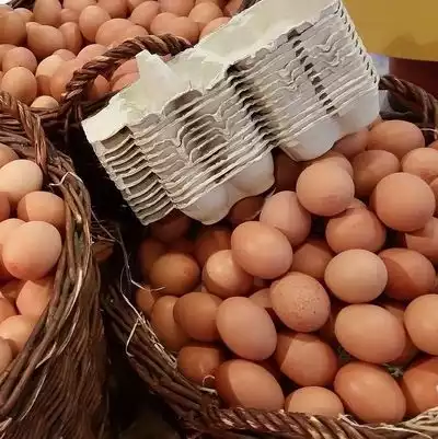 1 boîte en carton de céréales = 1 boîte à oeufs.