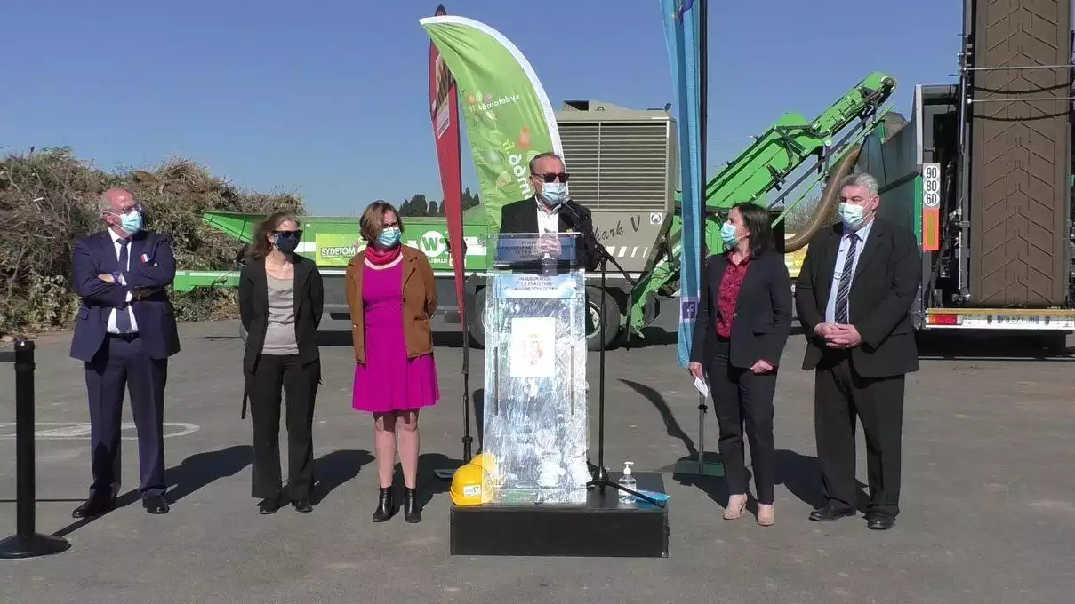 Inauguration de la plateforme de déchets végétaux de Bompas