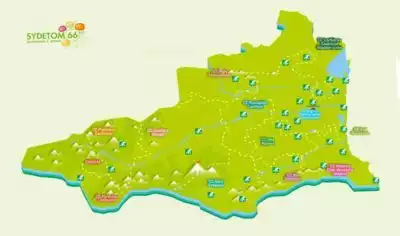 Implantation des déchèteries sur le département des P.-O.